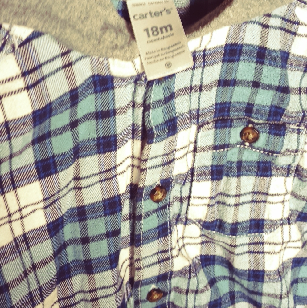 Boys Flannel Hoodie